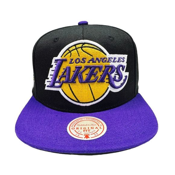 Mitchell & Ness Los Angeles Lakers Wordmark SnapBack Cap - One Size